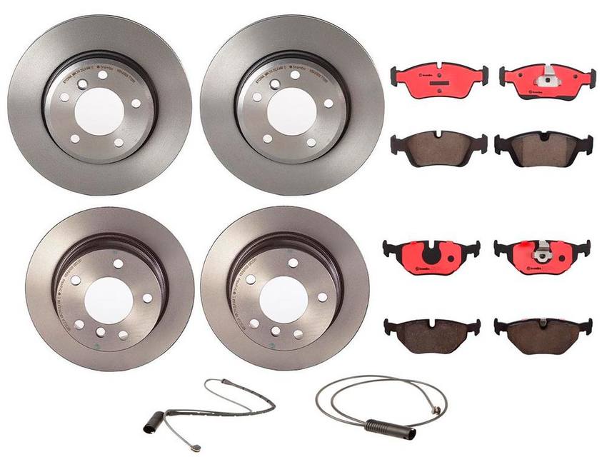 Brembo Brake Pads and Rotors Kit - Front and Rear (300mm/272mm) (Ceramic)